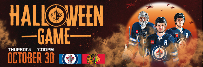 Halloween Game. Thursday, October 30 at 7 p.m. vs. Chicago Blackhawks