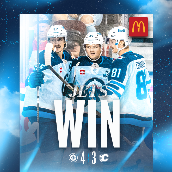jets win 4-3 over calgary flames