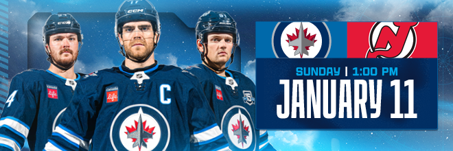 Sunday, January 11 at 1 p.m. vs New Jersey Devils