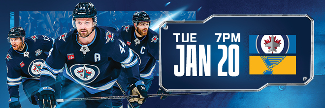 Tuesday, Jan. 20 vs St. Louis Blues at 7 p.m.