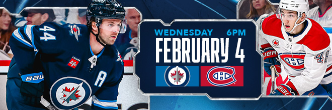 Wednesday, February 4 at 6 p.m. vs. Montreal Canadiens
