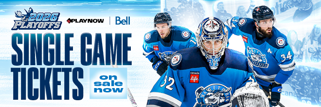 Manitoba Moose 2026 Playoffs. Playnow, Bell. Single game tickets on sale now.