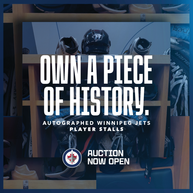 Own a piece of history. Autographed winnipeg jets player stalls. Auction open now