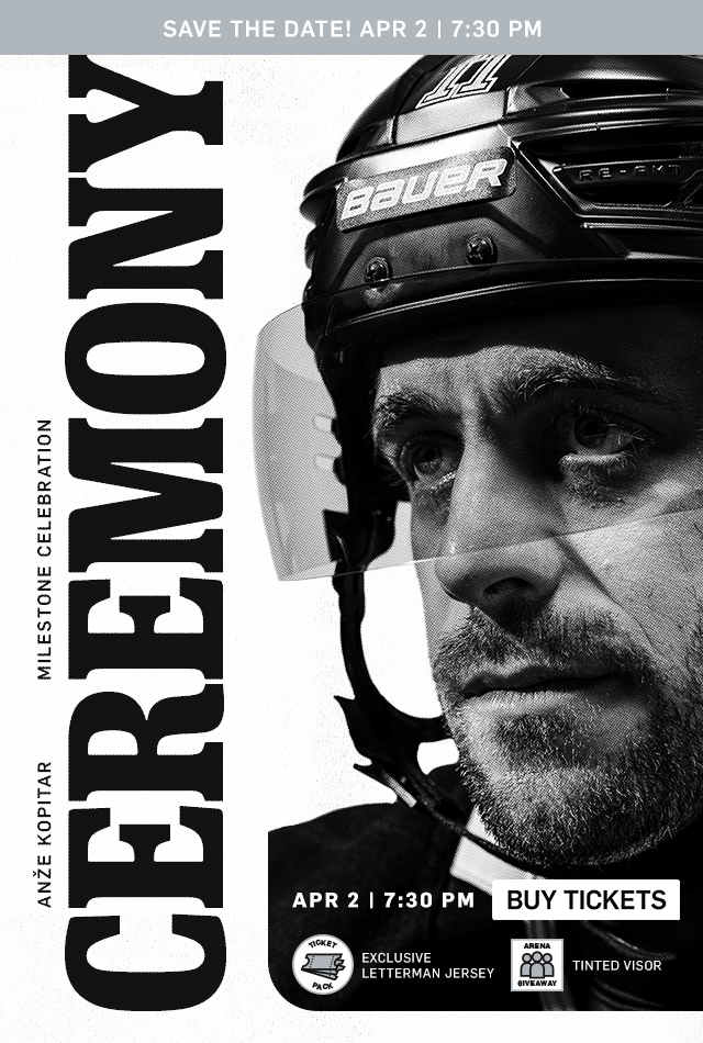 Anze Kopitar Milestone Celebration Ceremony
