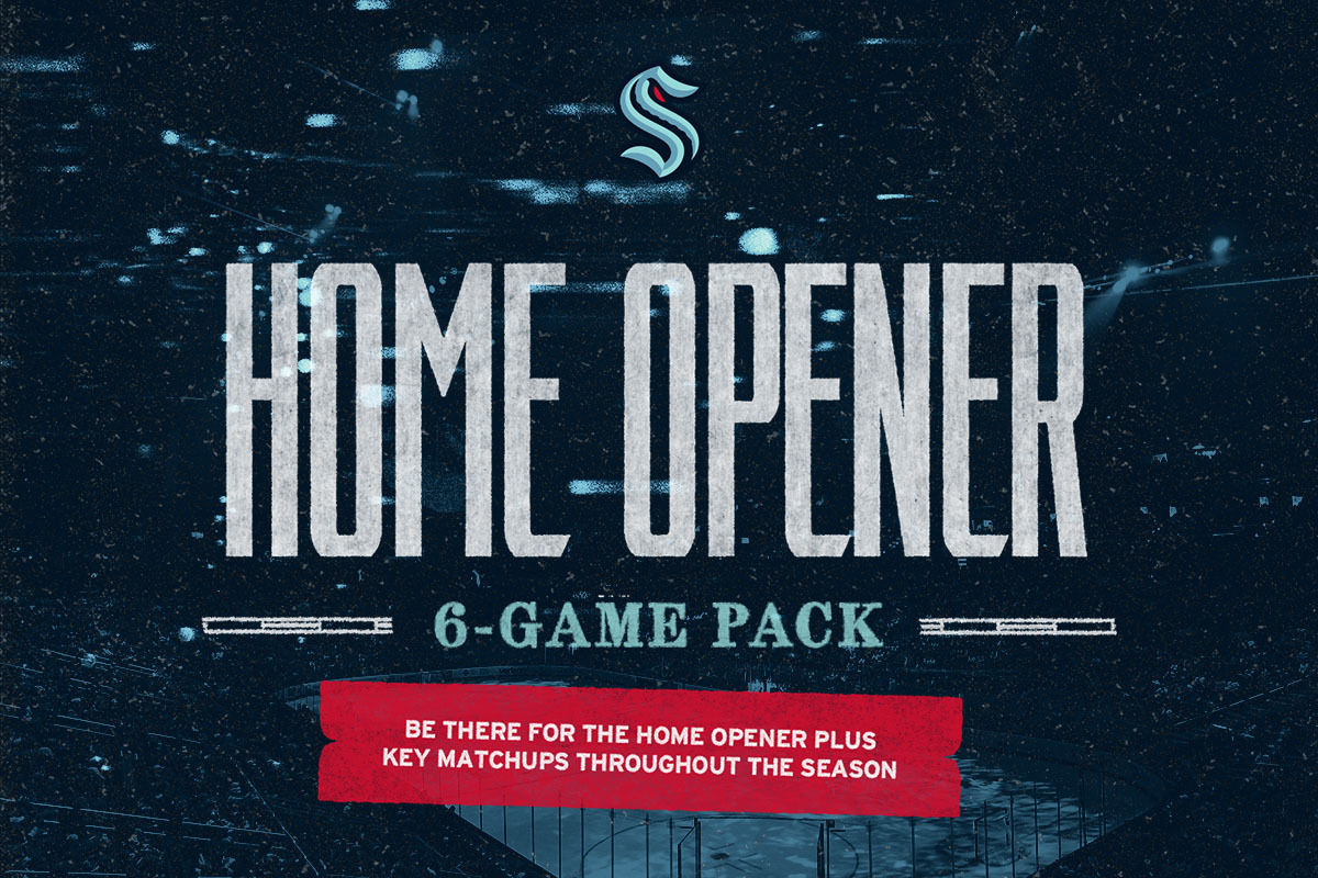 Kraken home opener 6 game pack graphic 