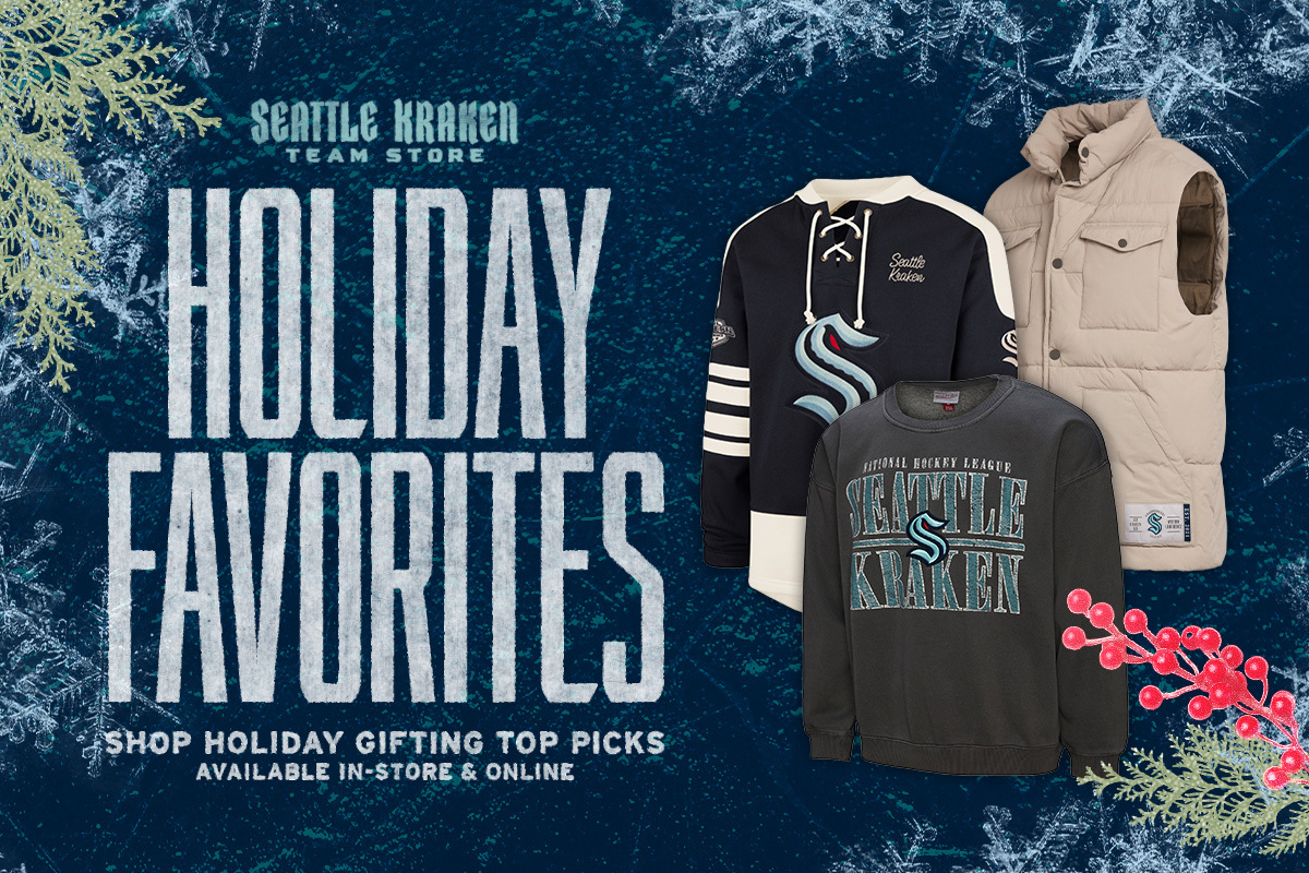 Holiday Favorites Kraken Team Store gear