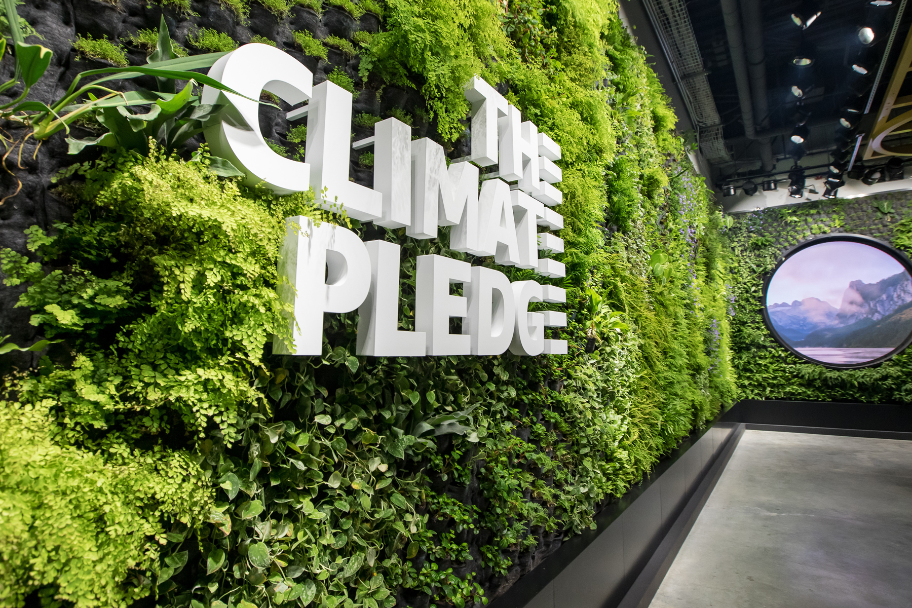 Climate Pledge Living Wall