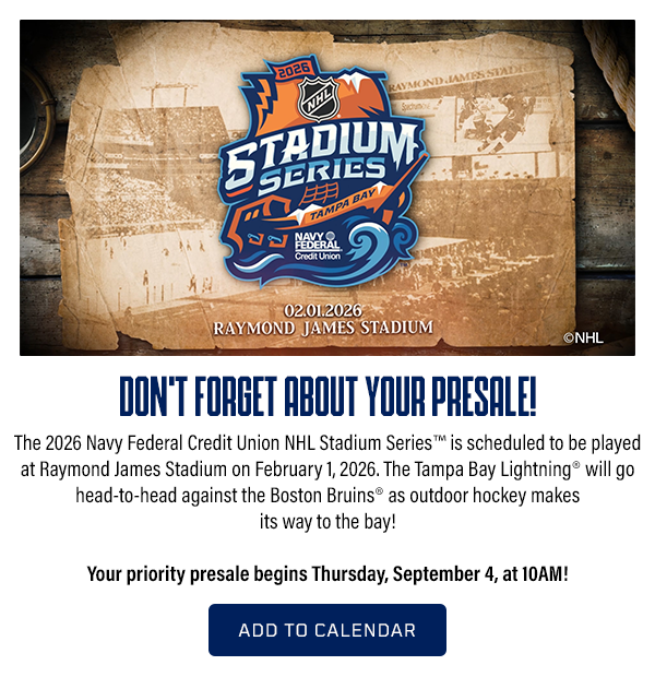 2026 Navy Federal Credit Union NHL Stadium Series™ Presale