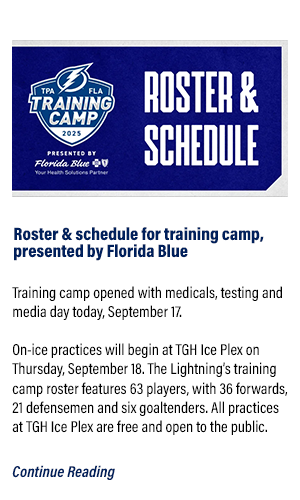 TRAINING CAMP ROSTER & SCHEDULE