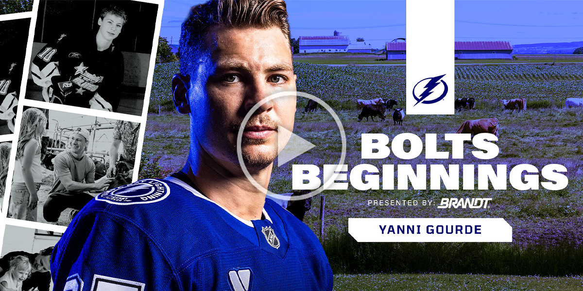 Yanni Gourde Bolts Beginnings