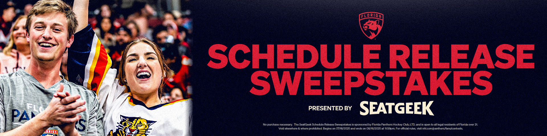 Panthers Schedule Release Sweepstakes | Presented by SeatGeek