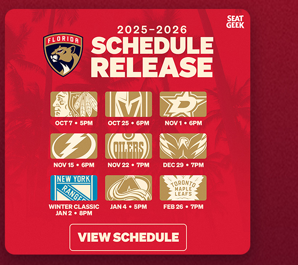 2025-2026 Schedule Release | View Schedule