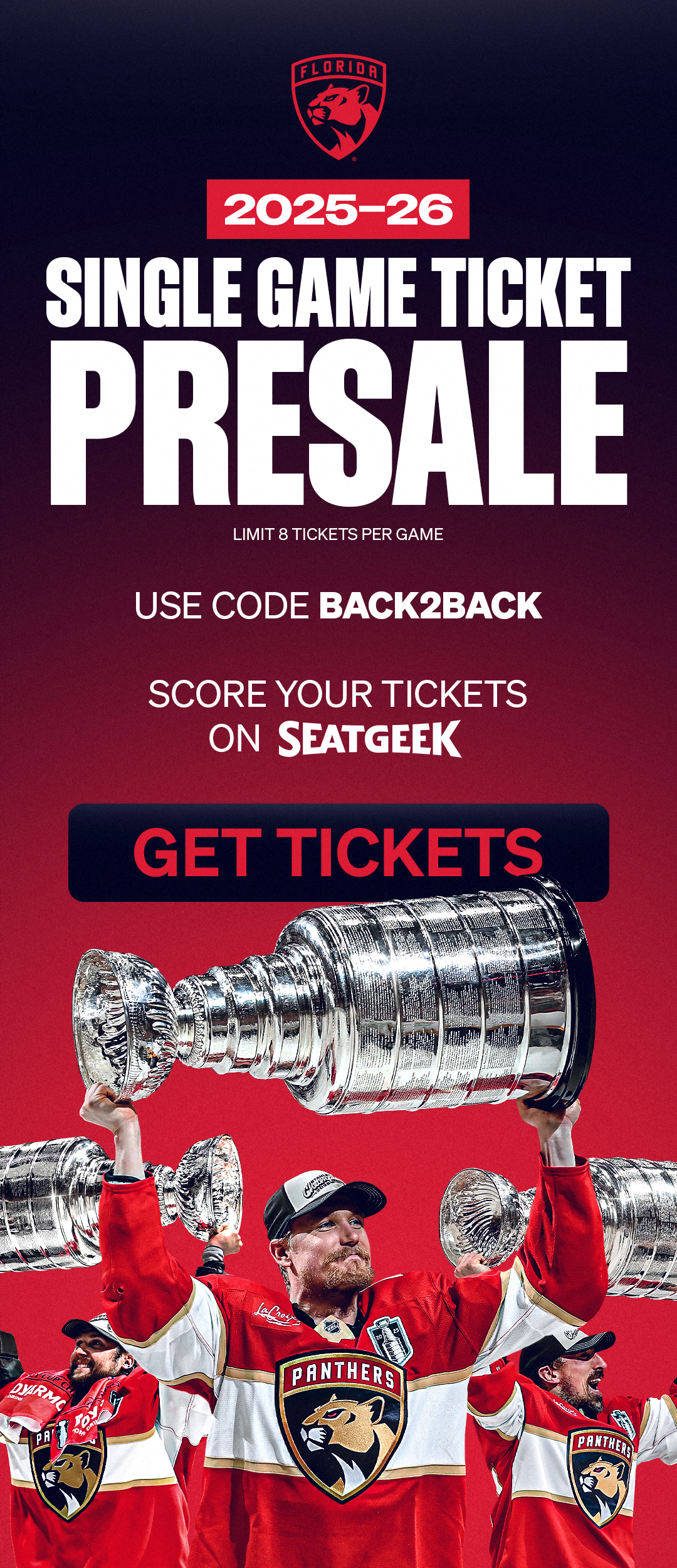 2025-26 Single Game Ticket Presale