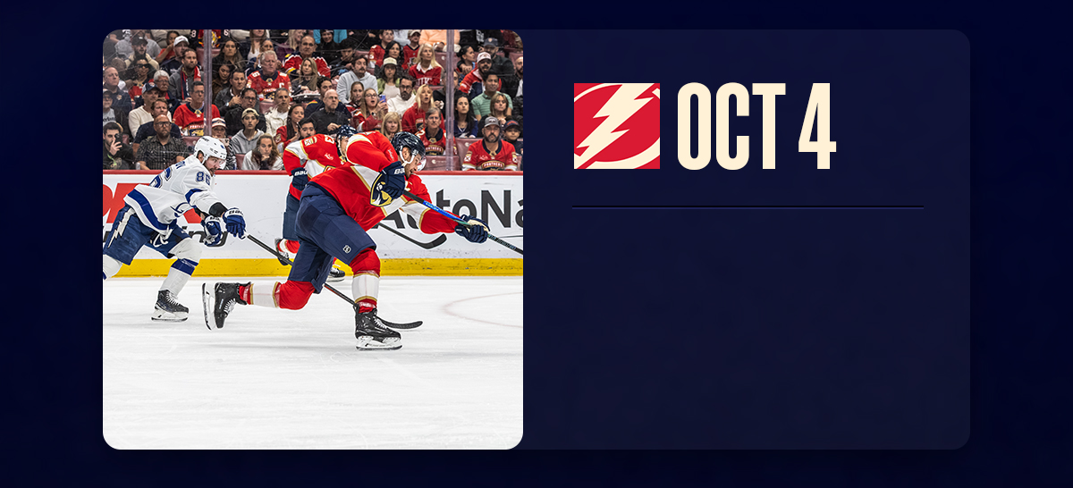 Panthers | October 4th | vs Tampa Bay Lightning 