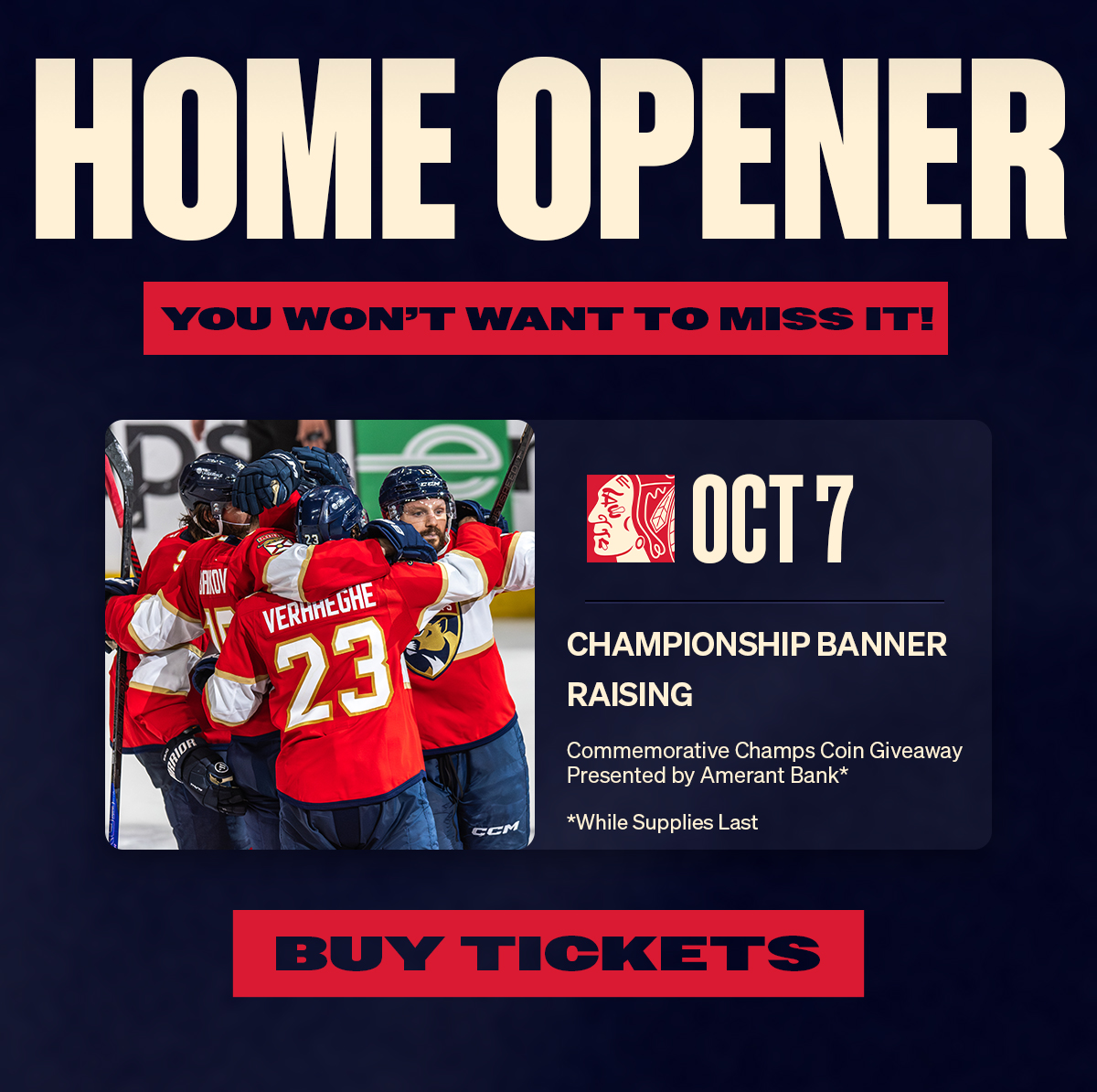 Home Opener | October 7th | Get Tickets