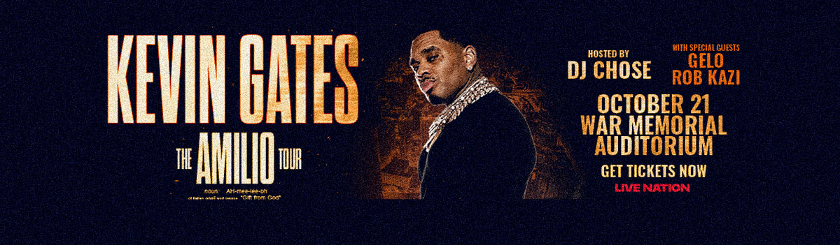 Kevin Gates | October 21, 2025 | War Memorial Auditorium