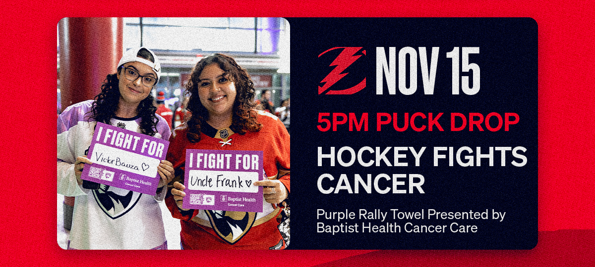 November 15 | FLA vs TBL | Hockey Fights Cancer