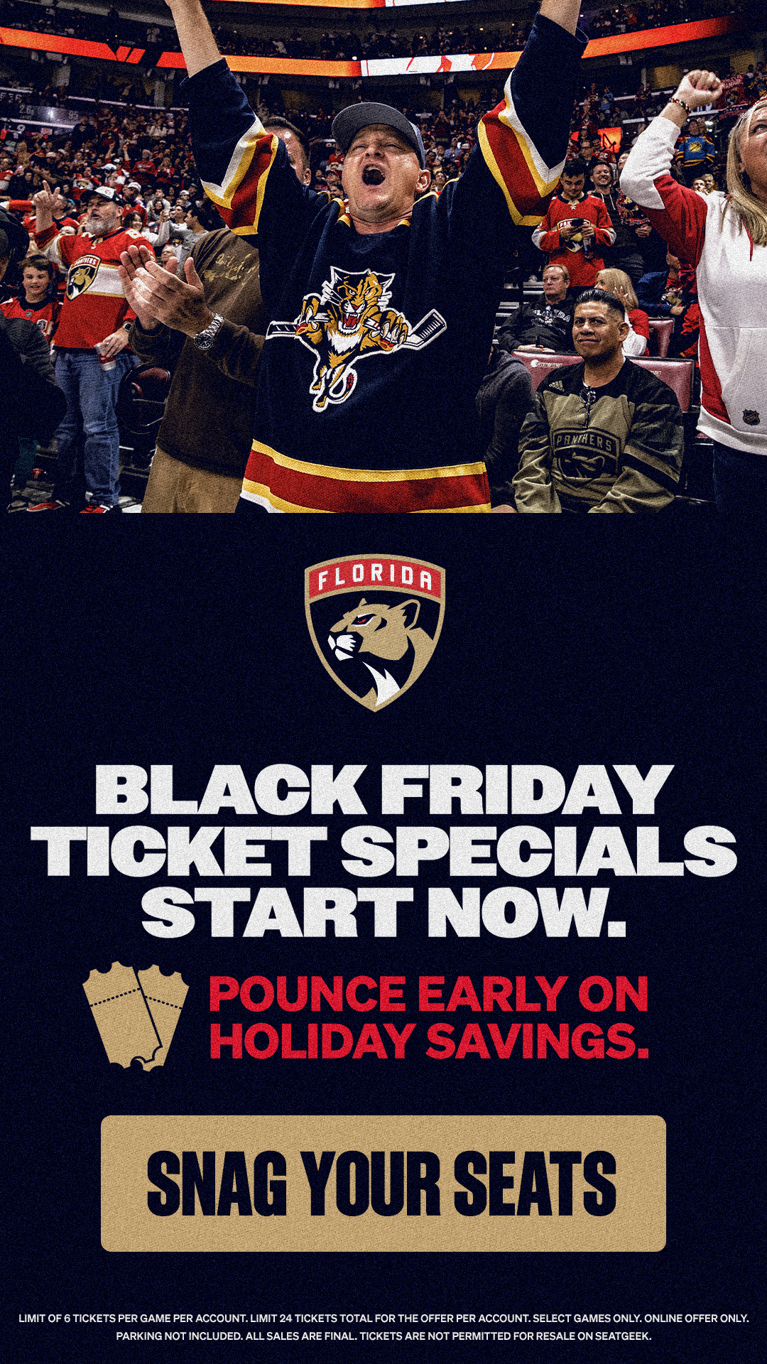Pounce Early | Black Friday Ticket Specials Start Now | Snag Your Seat