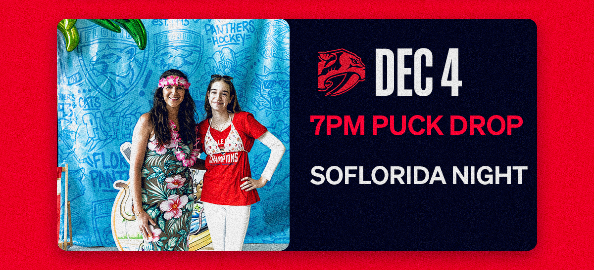 December 4 | FLA vs NSH | SOFLORIDA Night
