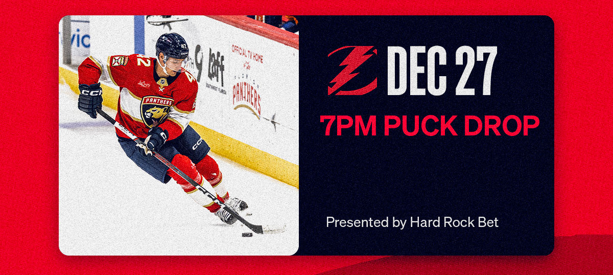 December 27 | FLA vs TBL | Presented by Hard Rock Bet