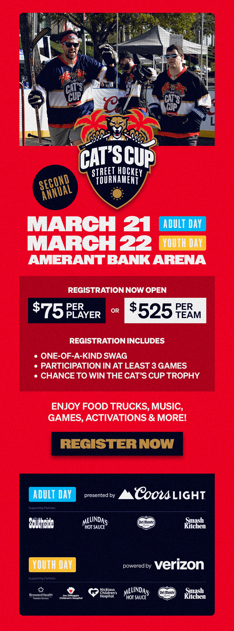 Cats Cup | March 21 & 22 | Amerant Bank Arena 