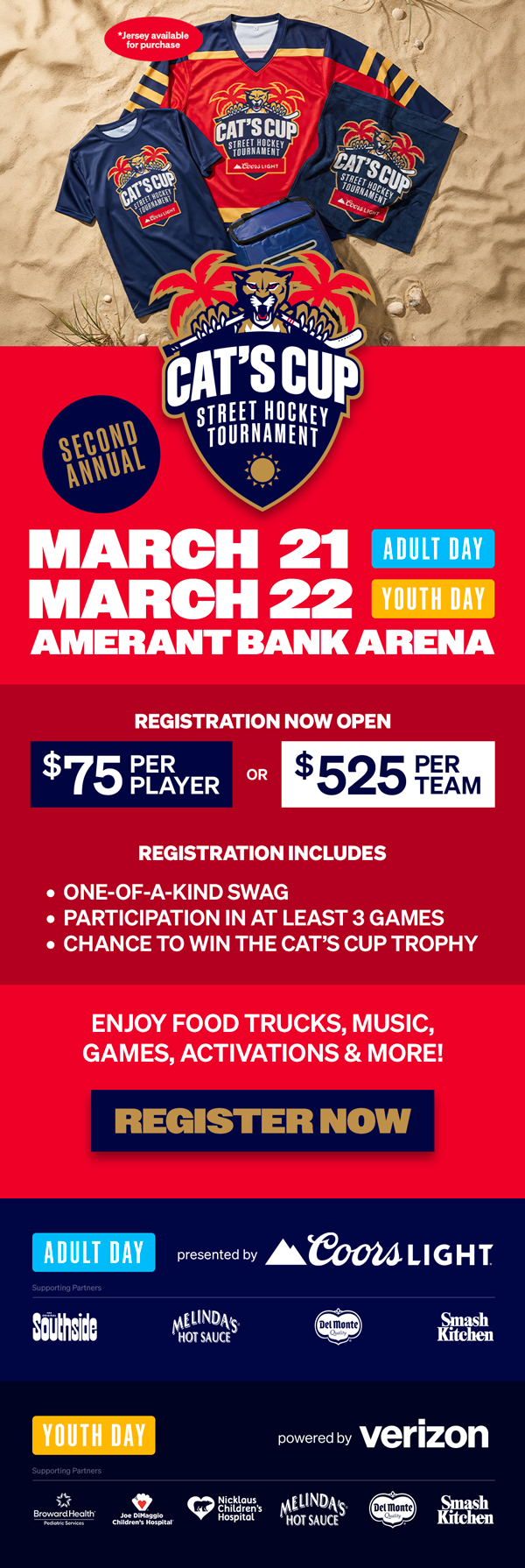 Cats Cup | March 21 & 22 | Amerant Bank Arena 