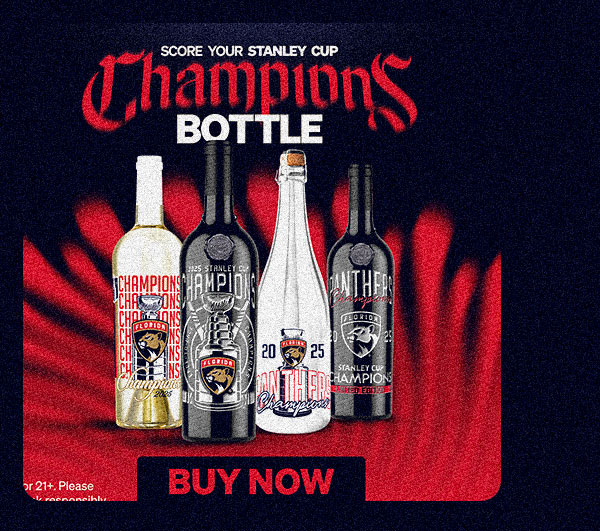 2025 Stanley Cup Champions Bottle | Buy Now