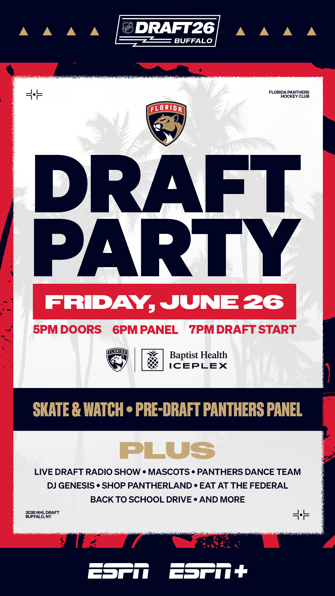 Draft Party | June 26 @ 7pm | Learn More