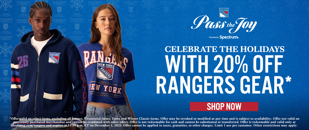 20% OFF RANGERS GEAR