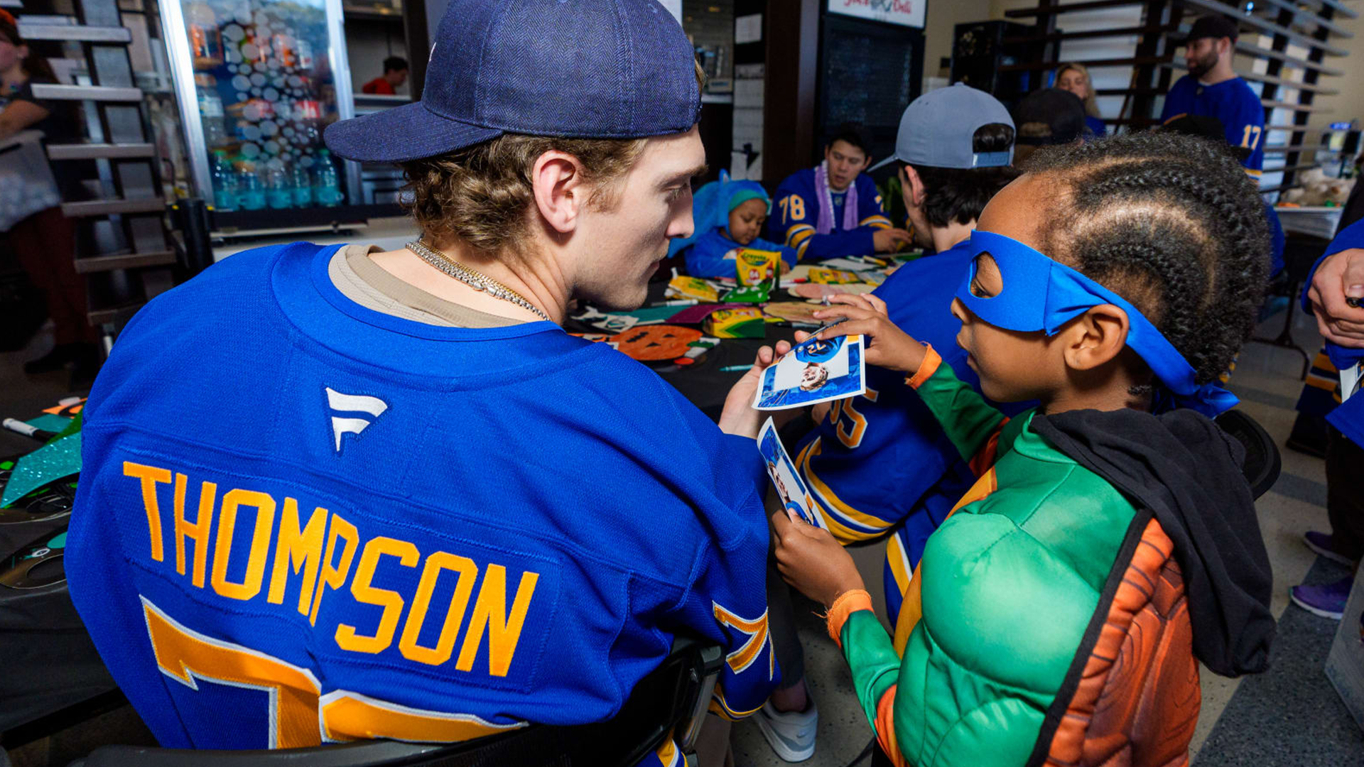 Tage Thompson at Roswell Park