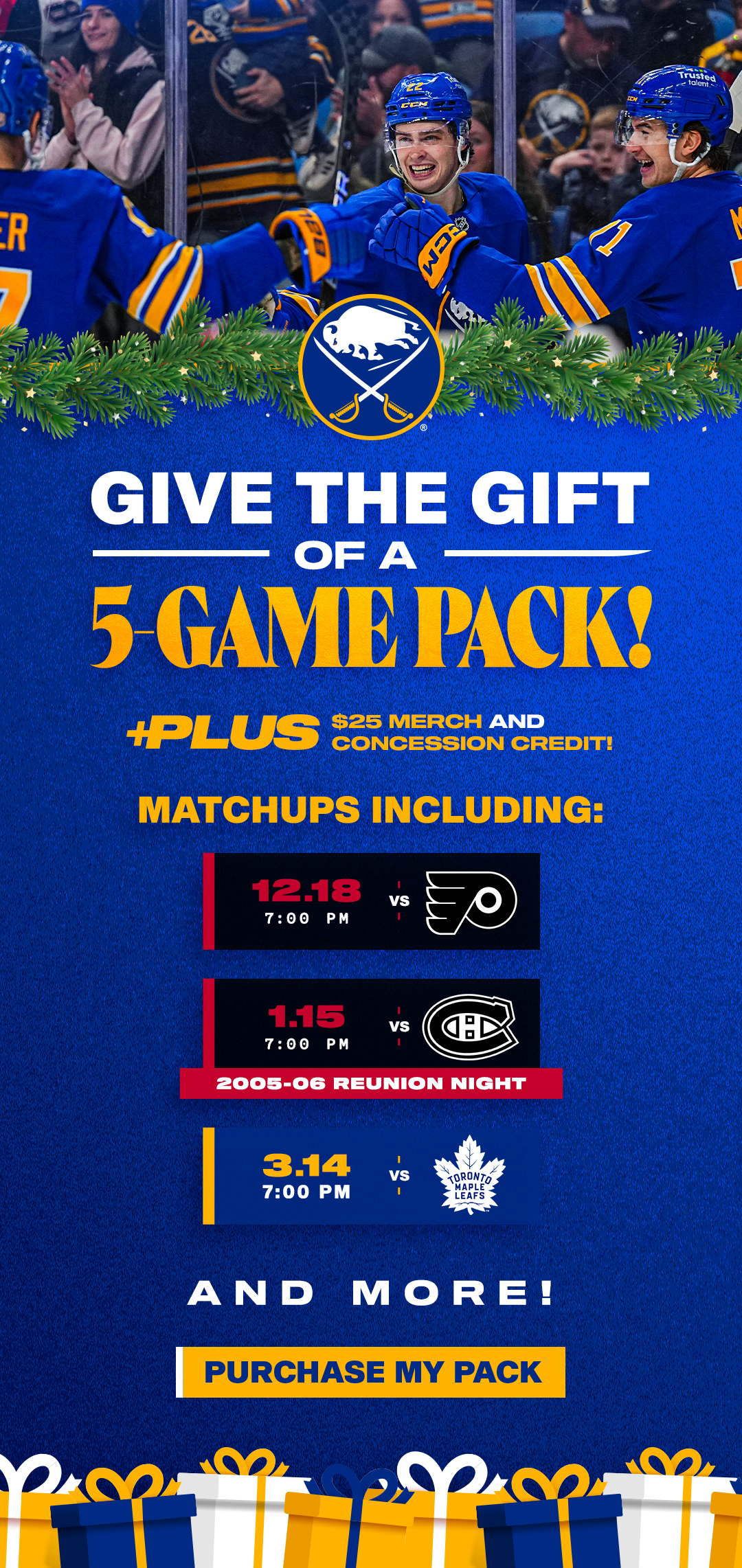 Give The Gift of Sabres Hockey