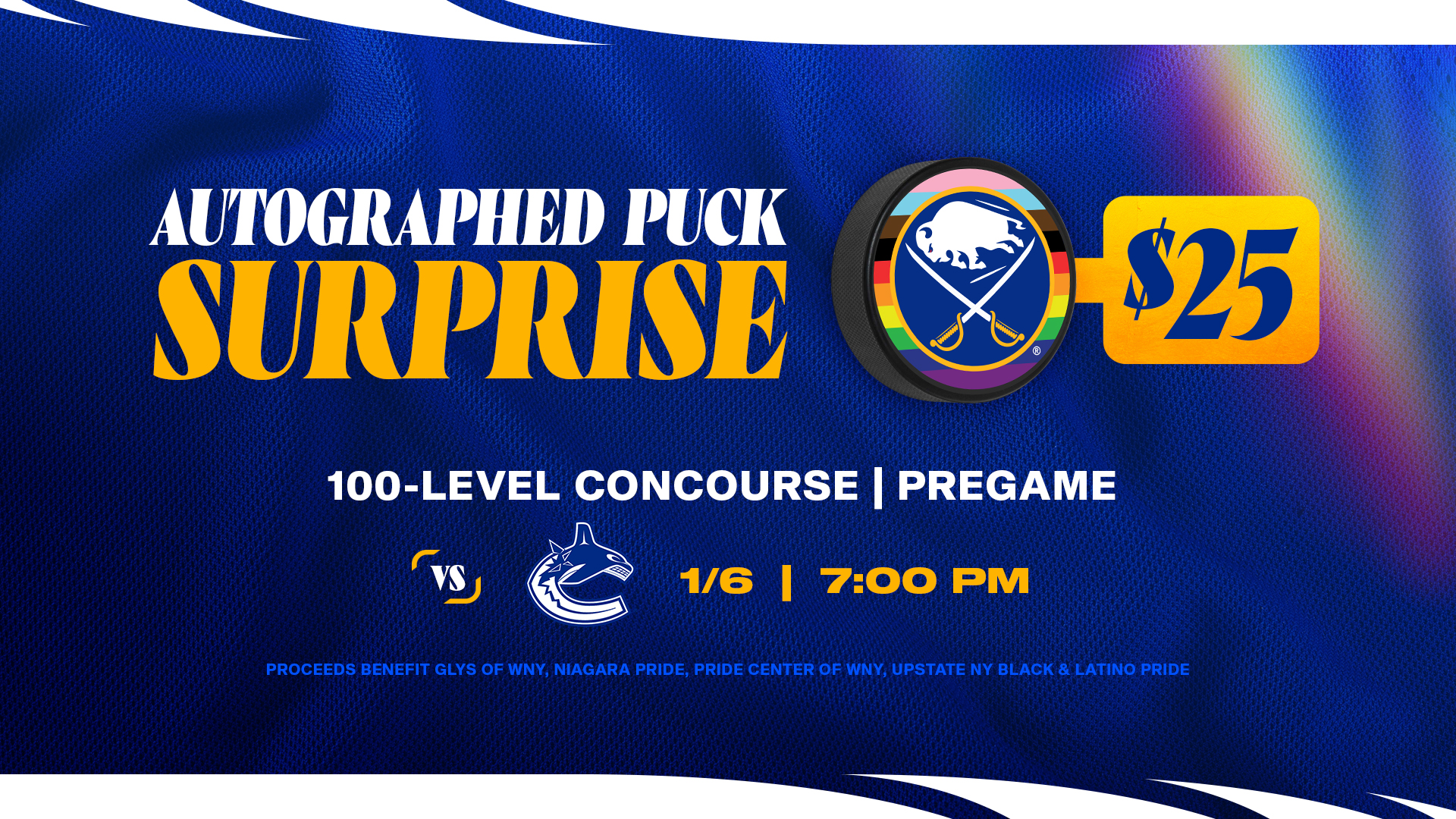 Autograph Pride Puck Surprise