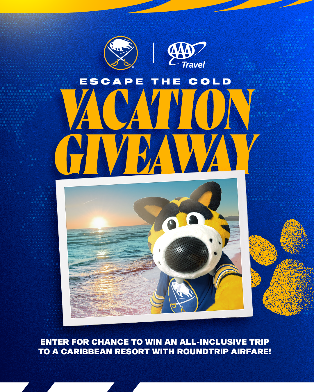 Escape the cold vacation getaway