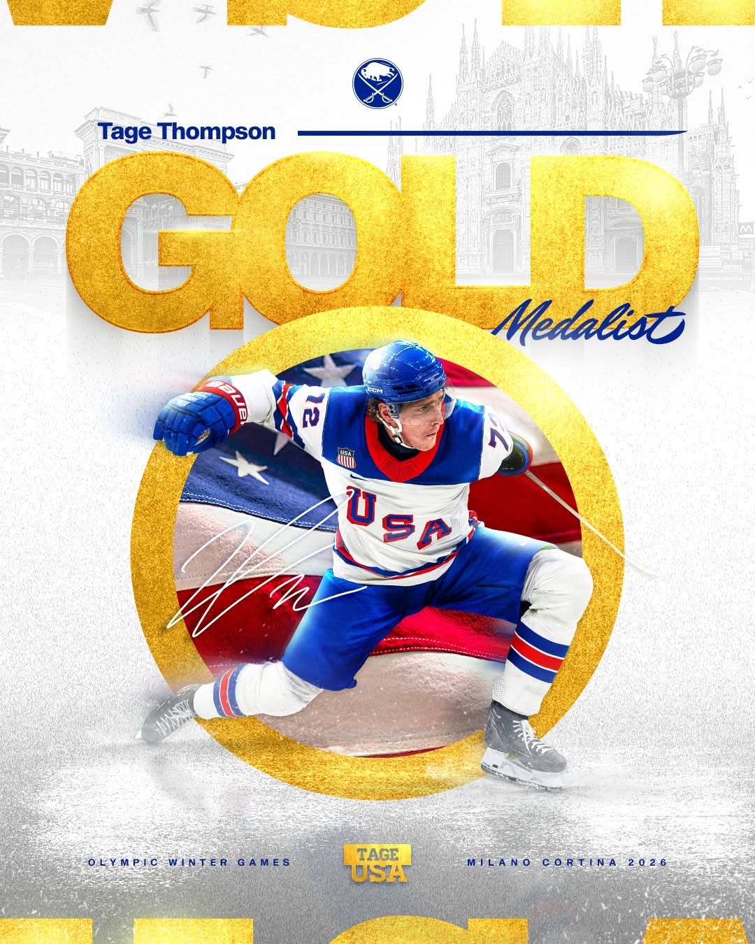 Tage Thompson: Gold Medalists