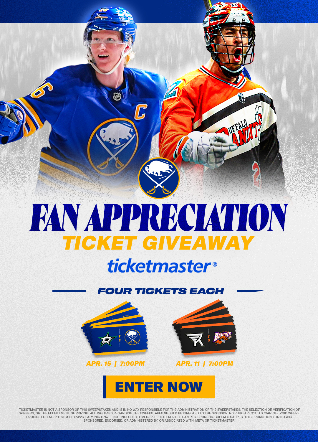 Fan Appreciation Ticket Giveaway