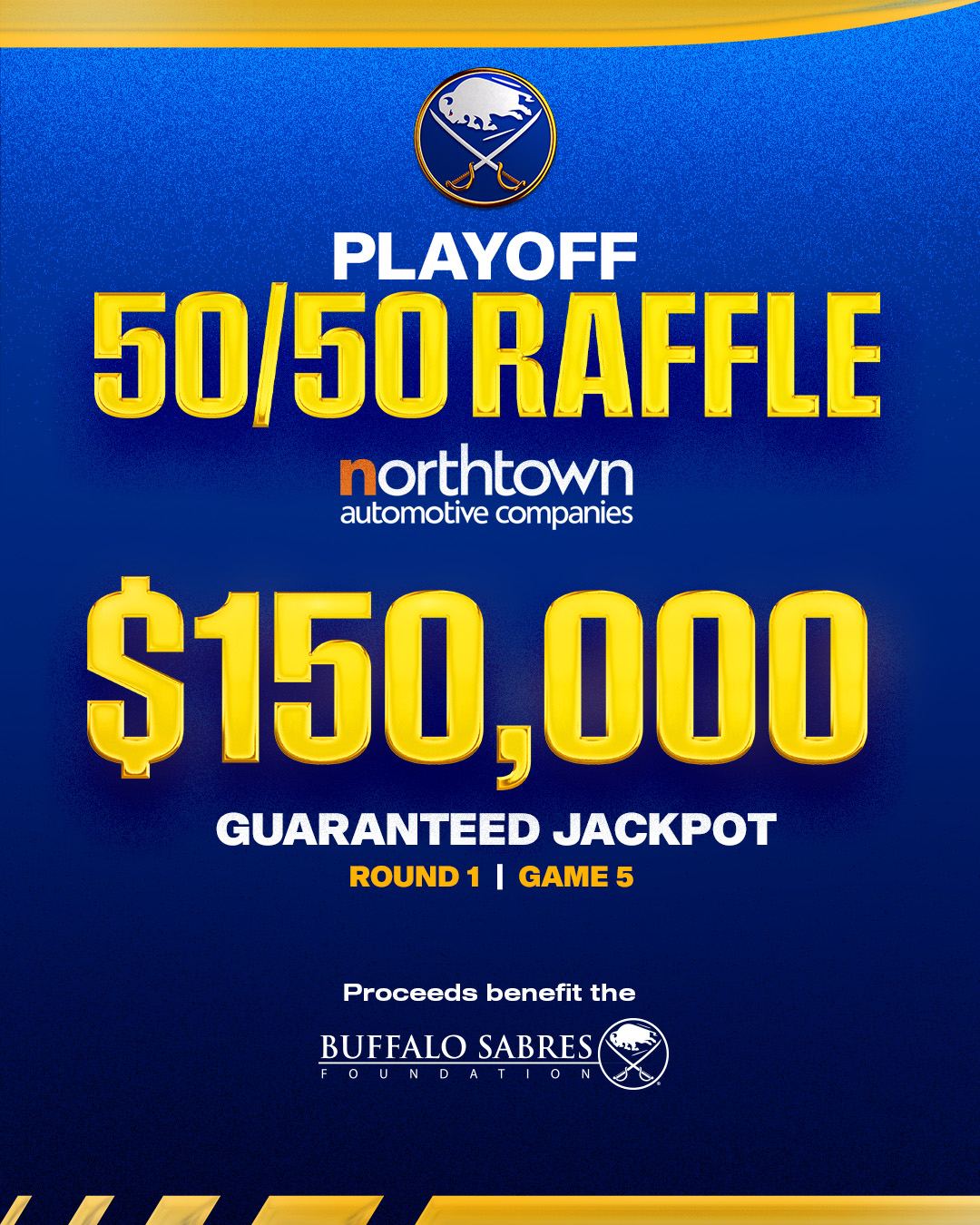 50/50 Raffle: $150,000 Guranteed Jackpot
