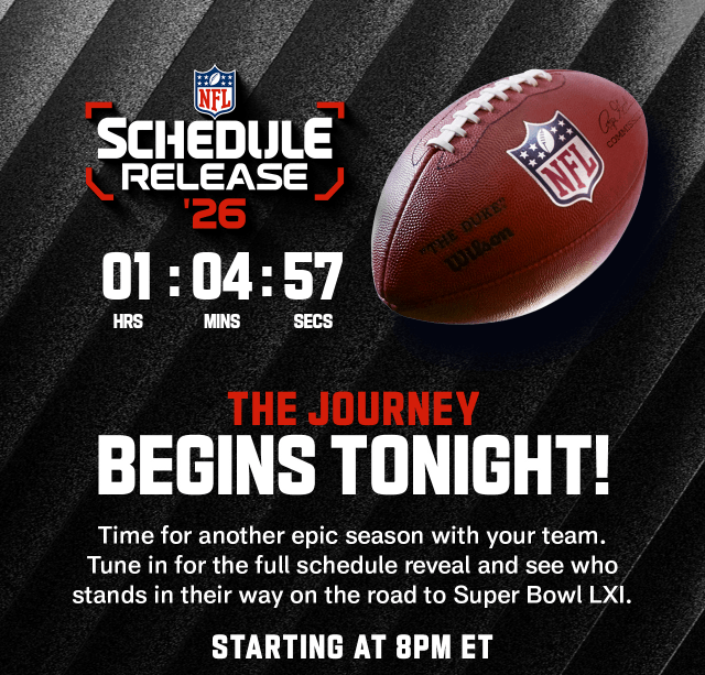 NFL Schedule Release '26. Time For Another Epic Season With Your Team.