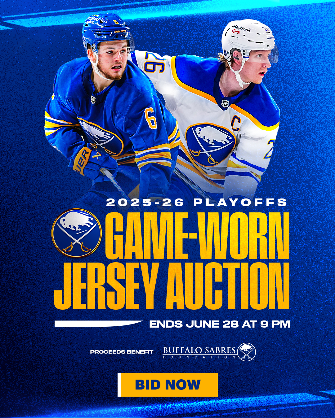 2025-26 Playoffs Game Worn Jersey Auction: Bid Now