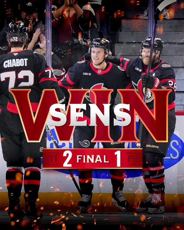 Sens Win!!