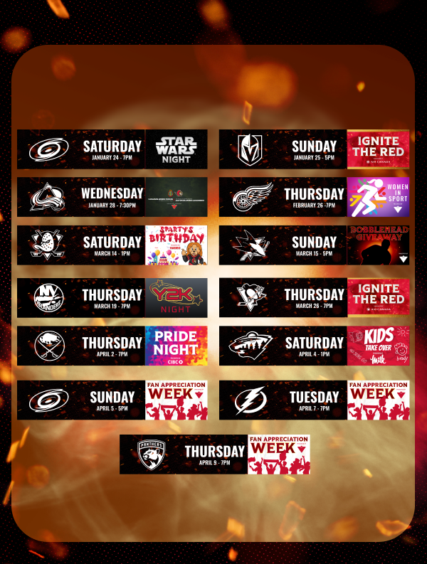 Promotional Calendar is LIVE!