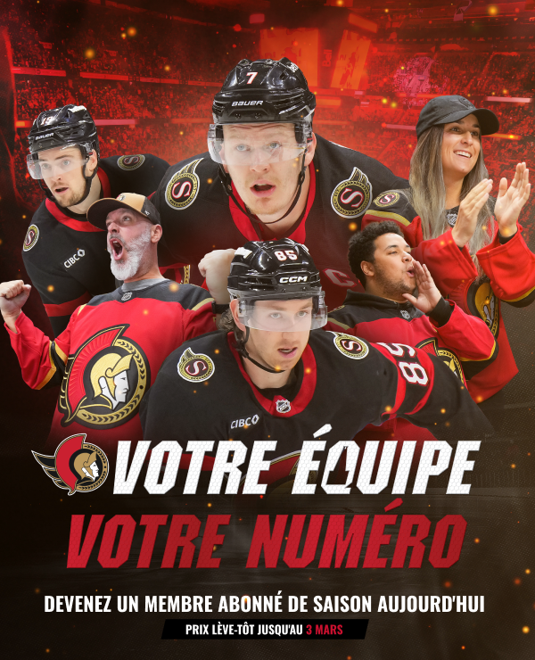C’est votre équipe. Votre siège. Votre numéro.