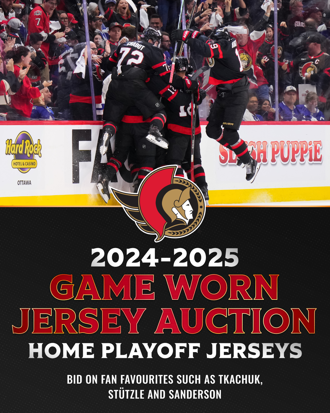 Game Worn Playoff Jersey Auction