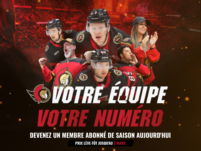C’est votre équipe. Votre siège. Votre numéro.