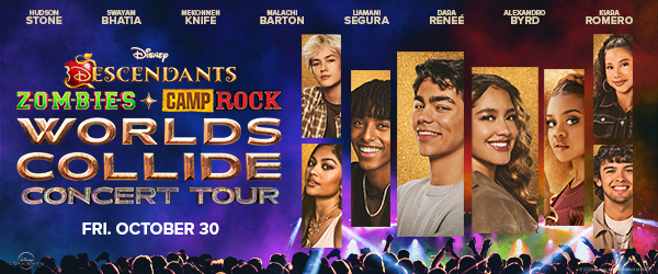 Disney Descendants, ZOMBIES & Camp Rock Worlds Collide Concert Tour