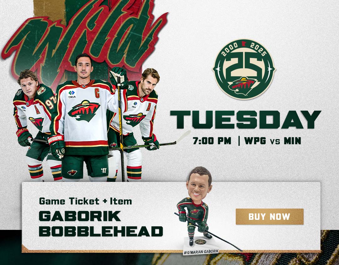 Marian Gaborik Bobblehead Ticket Pack. Oct 28. Buy Now.