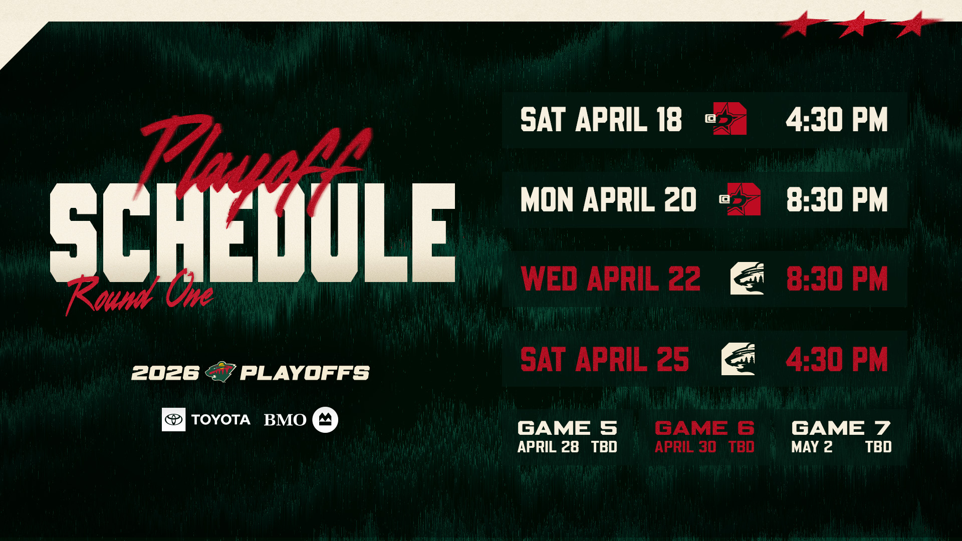 Playoff Schedule