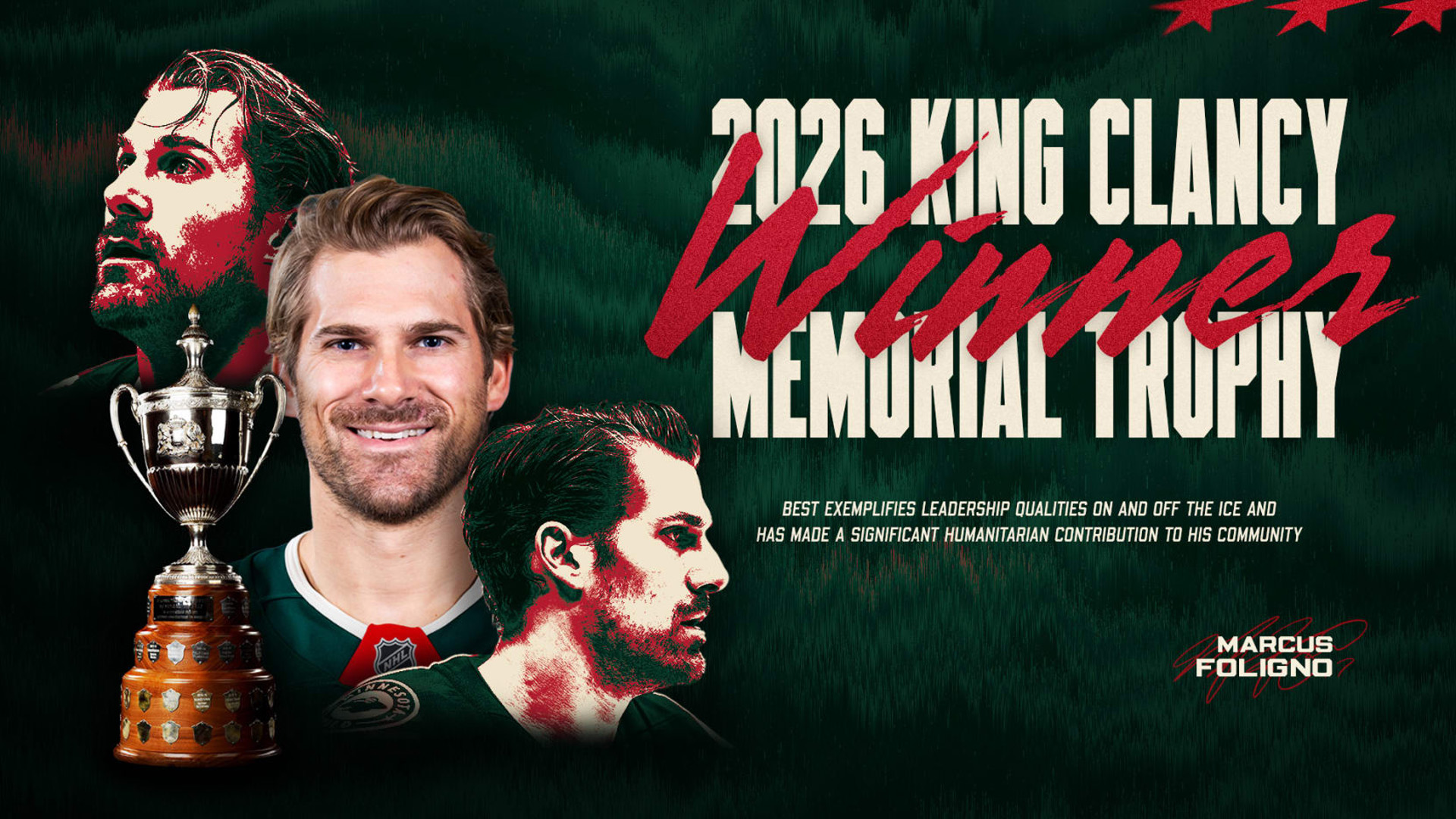 Marcus Folgino Wins King Clancy 