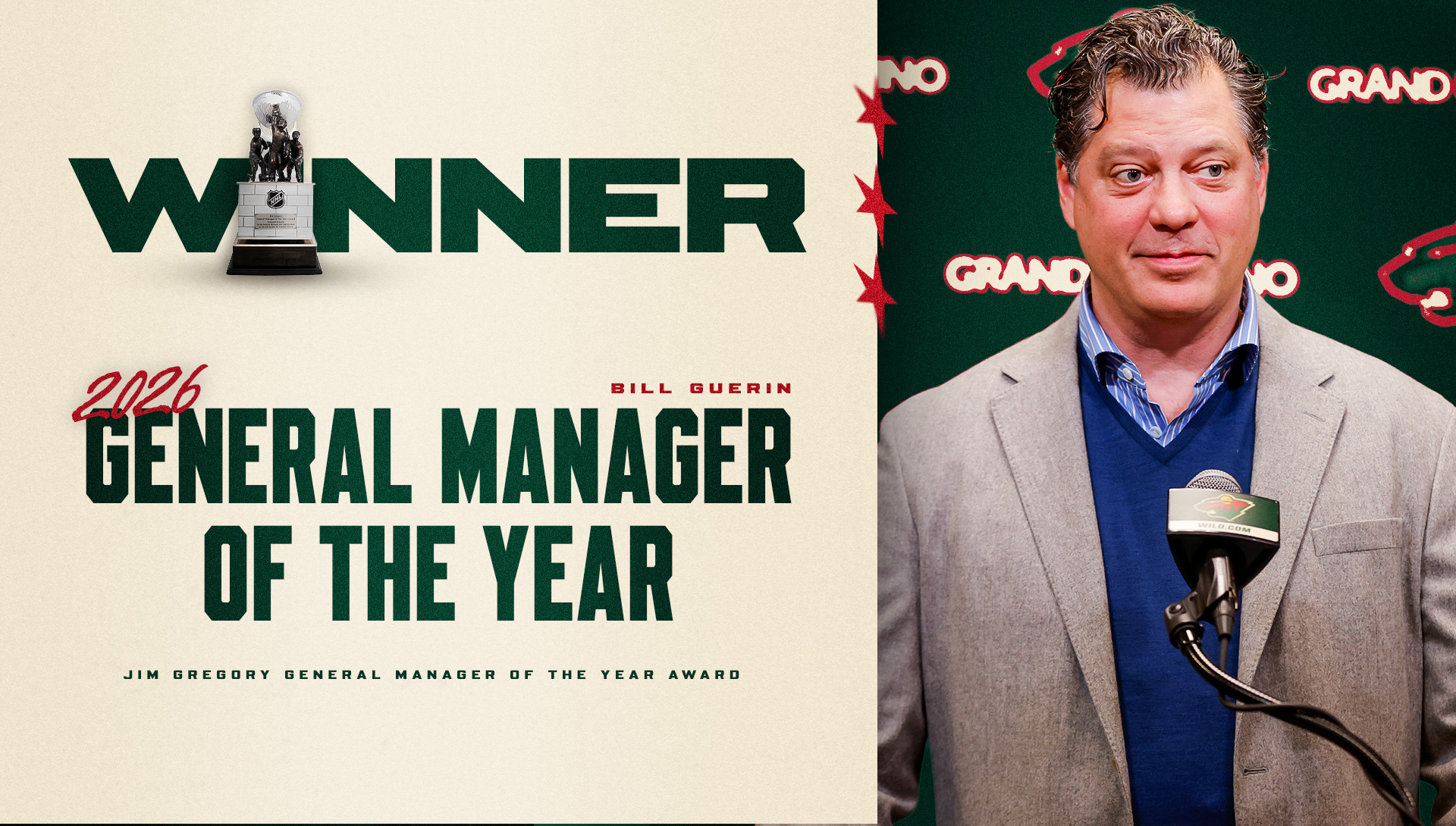 Bill Guerin - GM of the Year