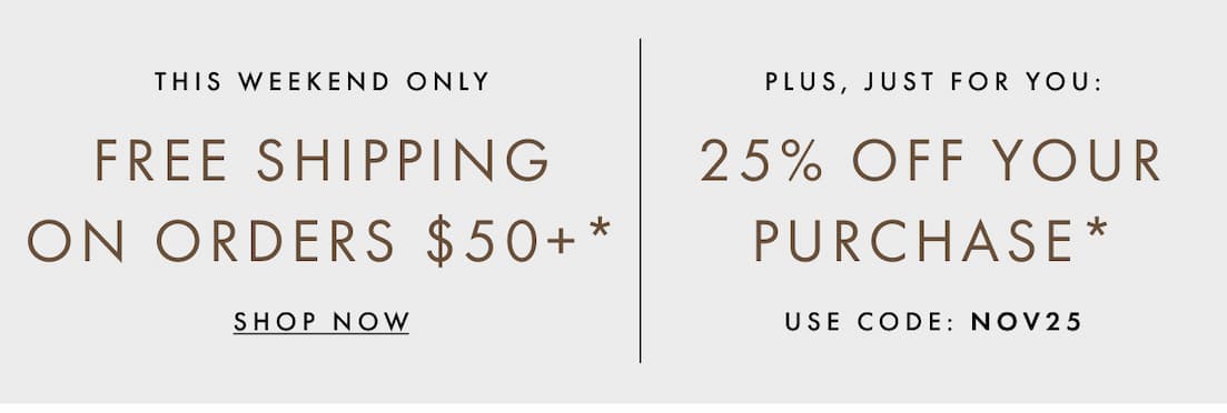 Free shipping on orders $50+