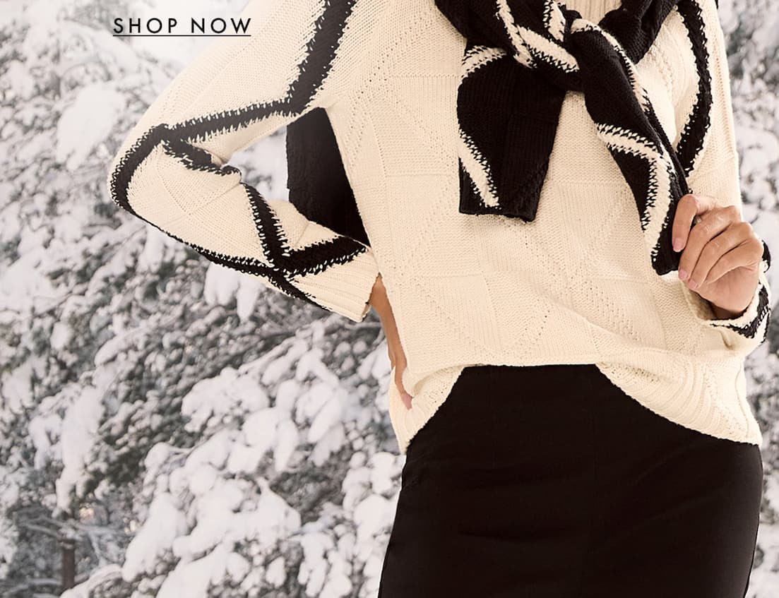 35% off select sweaters + tops. Shop now.